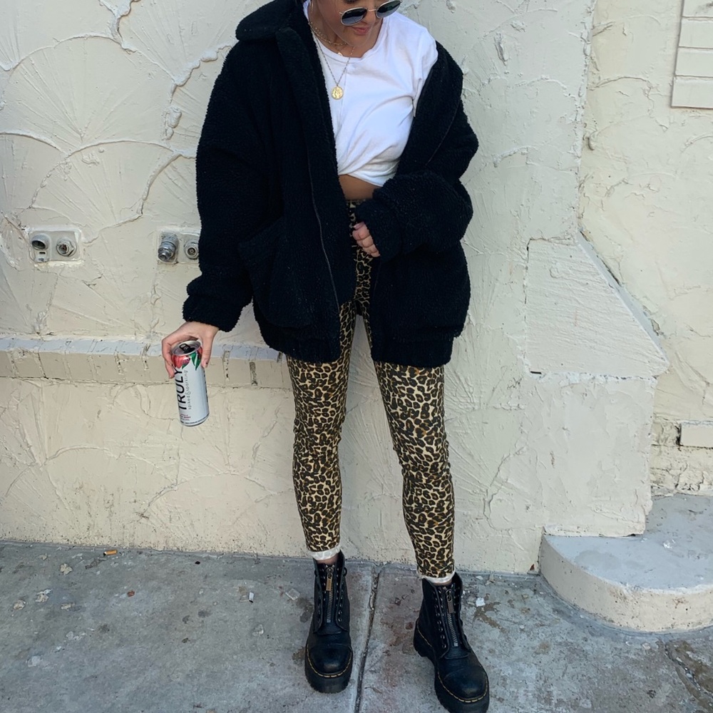 Free People Cheetah Skinny Pants